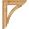 Ekena Millwork Thorton Slat Rough Sawn Bracket w/ Offset Brace, Western Red Cedar, 8"W x 30"D x 36"H BKT0806X30X36THR06RWR - alternate 2
